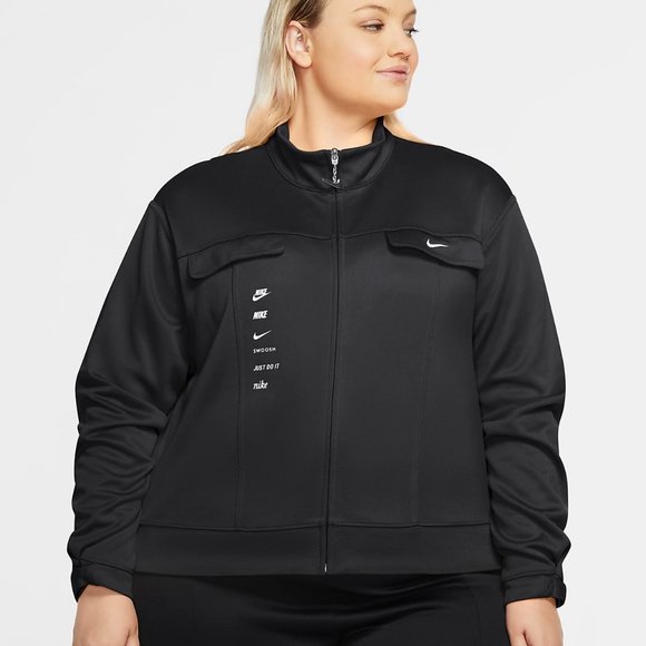Nike Jackets & Blazers - Nike Women's Sportswear Swoosh PolyKnit Plus Size